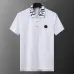 4Moncler T-shirts for men collar logo Black/White  #A46652