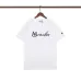 1Moncler T-shirts for men  logo-embroidered Cotton Black/White #A48648