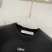 9OFF WHITE T-Shirts for MEN Black/White #A47292
