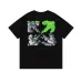 6OFF WHITE T-Shirts for MEN Black/White #A50821