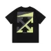 6OFF WHITE T-Shirts for MEN Black/White #A50975