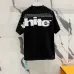 4OFF WHITE T-Shirts for MEN Black/White/Green #A47300