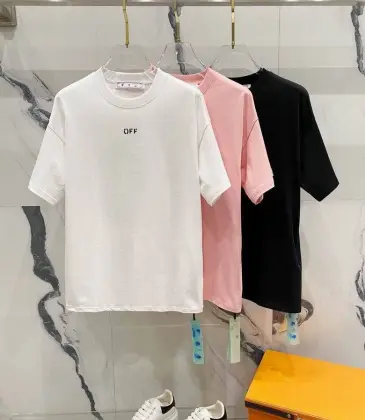 OFF WHITE T-Shirts for MEN Black/White/Pink #A47301