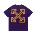 3OFF WHITE T-Shirts for MEN Black/White/Purple #A47556