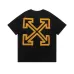 5OFF WHITE T-Shirts for MEN Black/White/Purple #A47556