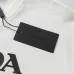 5PRADA Short Sleeve Shirts for Men Cotton Milano Black/White #A49043