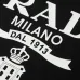 6PRADA Short Sleeve Shirts for Men Cotton Milano Black/White #A49043
