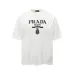 11PRADA Short Sleeve Shirts for Men Cotton Milano Black/White #A49043