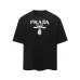 1PRADA Short Sleeve Shirts for Men Cotton Milano Black/White #A49043
