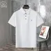 4Prada T-Shirts Polo for Men Buttons Black/White/Blue #A46673