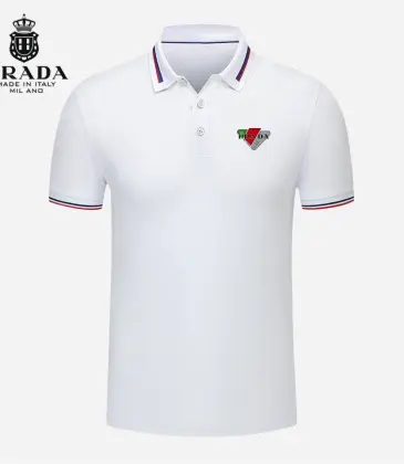 Prada T-Shirts Polo for Men Buttons Black/White/Blue/Red/Grey #A46678