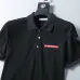 15Prada T-Shirts Polo for Men red logo Buttons Black/White #A46679