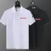 1Prada T-Shirts Polo for Men red logo Buttons Black/White #A46679