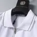 17Prada T-Shirts Polo for Men zipper Black/White #A46682