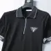 6Prada T-Shirts Polo for Men zipper Black/White #A46682