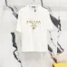 5Prada T-Shirts for Men 320g Black/White Classic logo embroidery #A53047