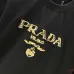 8Prada T-Shirts for Men 320g Black/White Classic logo embroidery #A53047