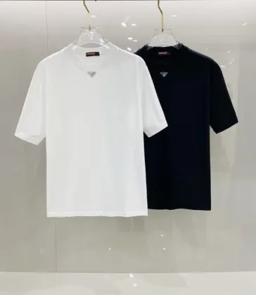 Prada T-Shirts for Men Black/White #A46408