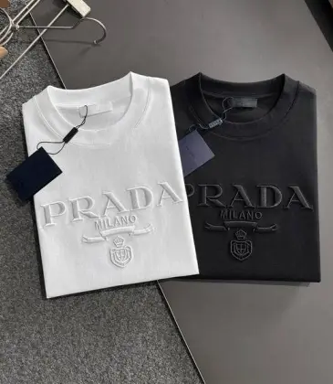 Prada T-Shirts for Men Black/White #A47310