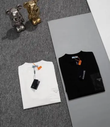 Prada T-Shirts for Men Black/White #A47315