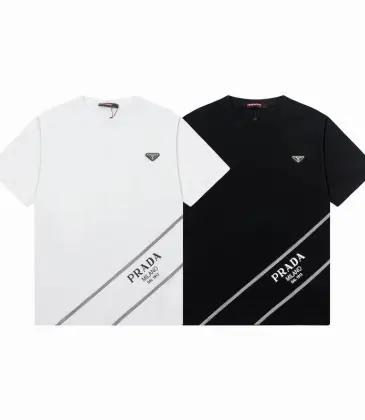 Prada T-Shirts for Men Black/White #A47318