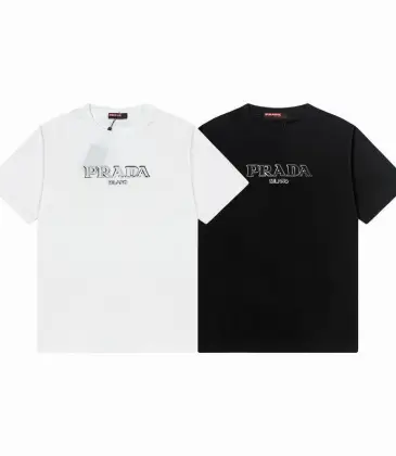 Prada T-Shirts for Men Black/White #A47319