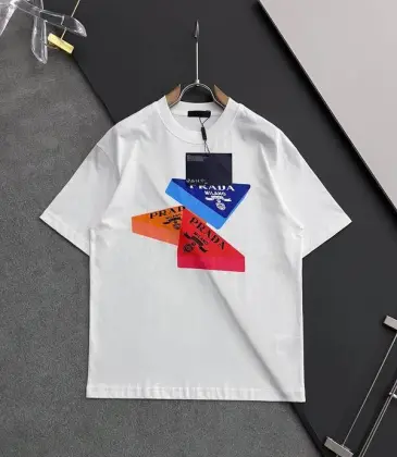 Prada T-Shirts for Men Black/White #A47322