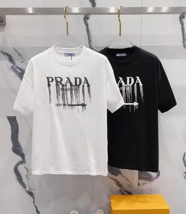 Prada T-Shirts for Men Black/White #A47326