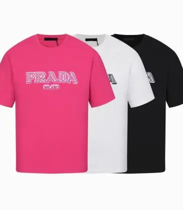 Prada T-Shirts for Men Black/White/Red #A47331