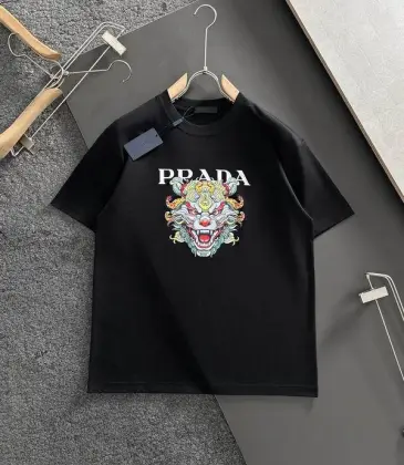 Prada T-Shirts for Men dragon Black/White #A47307