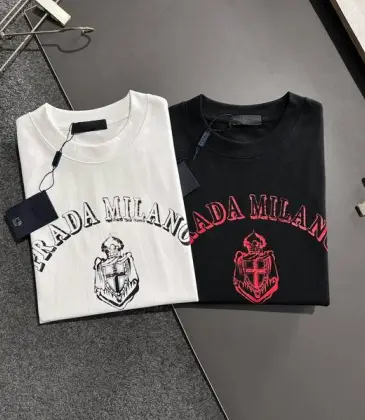 Prada T-Shirts for Men est 1913 Black/White #A47305