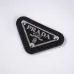5Prada T-Shirts for Men triangle-logo Black/White #A48647