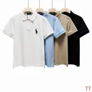 Ralph Lauren Polo Shirts for Men RL Polos Buttons Black/White/Blue/Khaki #A46683