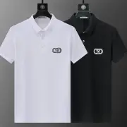 VALENTINO T-shirts Polo for men Pure black Pure white #A46701