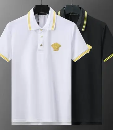 Versace T-Shirts Polo for Men t-shirts Yellow Stripes #A46691