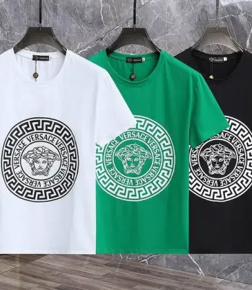 Versace T-Shirts for Men t-shirts Black/White/Green #A47361