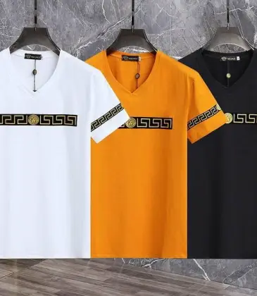 Versace T-Shirts for Men t-shirts Black/White/Yellow #A47360