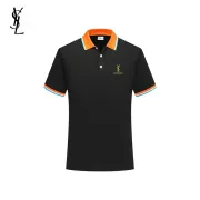 YSL T-Shirts Polo for MEN Black/White/Red/Green/Grey #A46706