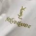 18YSL T-Shirts for MEN Black/White #A47062