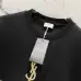 7YSL T-Shirts for MEN Black/White #A47062