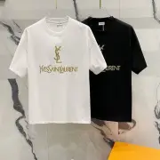 YSL T-Shirts for MEN Black/White #A47062