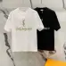 1YSL T-Shirts for MEN Black/White #A47062