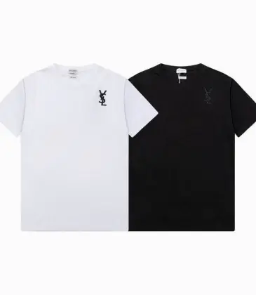 YSL T-Shirts for MEN Black/White #A47063