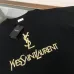 5YSL T-Shirts for MEN Black/White #A53132