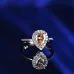 12Popular fashion simple white gold heart-shaped pink opal ring #999914512