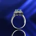 17Popular fashion simple white gold heart-shaped pink opal ring #999914512