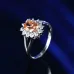 21Popular fashion simple white gold heart-shaped pink opal ring #999914512