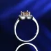 24Popular fashion simple white gold heart-shaped pink opal ring #999914512