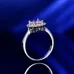 31Popular fashion simple white gold heart-shaped pink opal ring #999914512