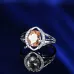 33Popular fashion simple white gold heart-shaped pink opal ring #999914512